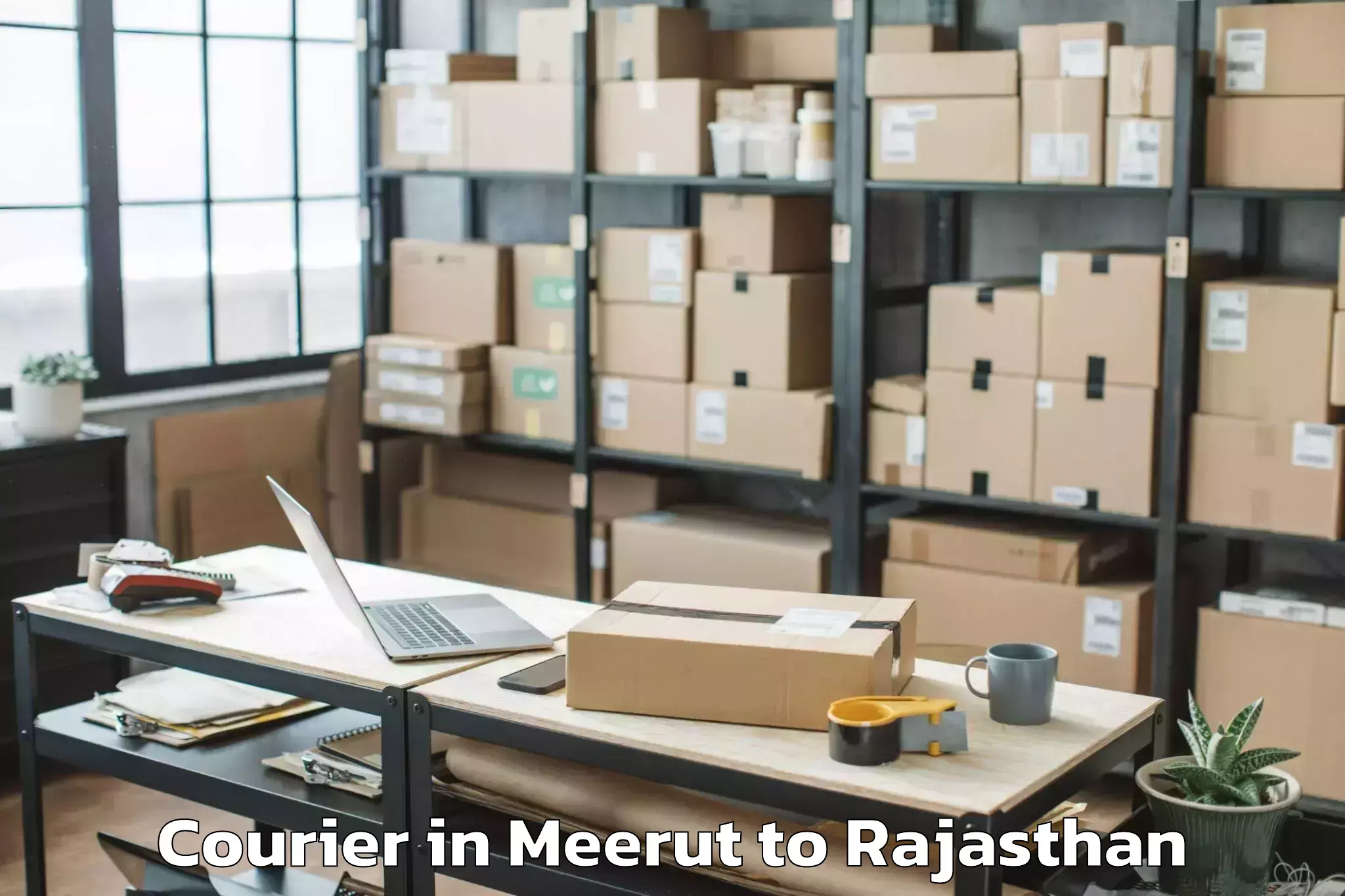 Top Meerut to Kapasan Courier Available